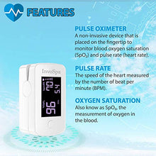 Load image into Gallery viewer, Pulse Oximeter Fingertip - Fathers Day Gift - Saturation Oxygen Monitor Fingertip (SpO2) - Finger Pulse Oximeter for Heart Rate Measurements - Portable Oxygen Meter - Oximetro with Batteries
