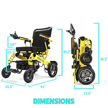 Load image into Gallery viewer, Intelligent Folding Electric Wheelchair for Adults, Lightweight Foldable Powered Wheelchair, Power Wheelchair, Portable Folding Carry Wheelchair, Durable Wheelchairs
