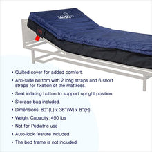 Load image into Gallery viewer, Medical MedAir Low Air Loss Mattress Replacement System with Alarm, 8&quot; with Quilted Cover Fully Digital with Remote Control

