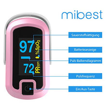 Load image into Gallery viewer, mibest OLED Finger Pulse Oximeter, O2 Meter, Dual Color White/Pink
