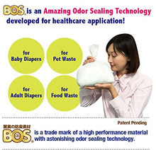 Load image into Gallery viewer, BOS Amazing Odor Sealing Disposable Bags for Diapers, Food Waste, Pet Waste or any Sanitary Product Disposal -Durable and Unscented (90Bags) [Size:M, Color:White]
