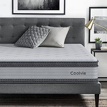 Load image into Gallery viewer, Full Size Mattress, Coolvie 10 Inch Hybrid Mattress with Individually Pocket Coils and Dual Layer Cool Comfy Memory Foam, Hybrid Innerspring Mattress in a Box, Cushioning Euro Top Design, Medium Firm

