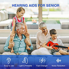 Load image into Gallery viewer, Hearing Aids for Adults Seniors, Rechargeable BTE (Behind The Ear) Hearing Amplifier with Upgraded Noise Reduction,Ear Amplifier Hearing Aids
