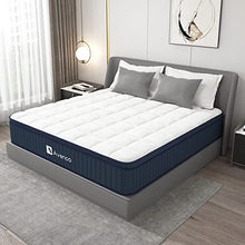 Load image into Gallery viewer, King Mattress, Avenco King Size Mattress, 12 Inch Hybrid King Memory Foam Mattress, Cool Touch Feeling Fabric, Medium Firm Motion Isolation Individual Pocket Innerspring, CertiPUR-US Comfort Foam
