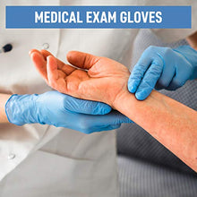 Load image into Gallery viewer, Powder Free Disposable Nitrile Gloves Medium -100 Pack, Blue -Medical Exam Glove
