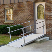 Load image into Gallery viewer, Silver Spring Aluminum Wheelchair Access Ramp with Handrails - 5&#39; L
