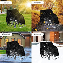 Load image into Gallery viewer, Kasla Wheelchair Cover,Waterproof Mobility Scooter Cover, Electric Wheelchair Storage Bag for Travel Outdoor Protector from Dust Dirt Snow Rain Sun Rays-45&quot;Lx30&quot;Wx51&quot;H
